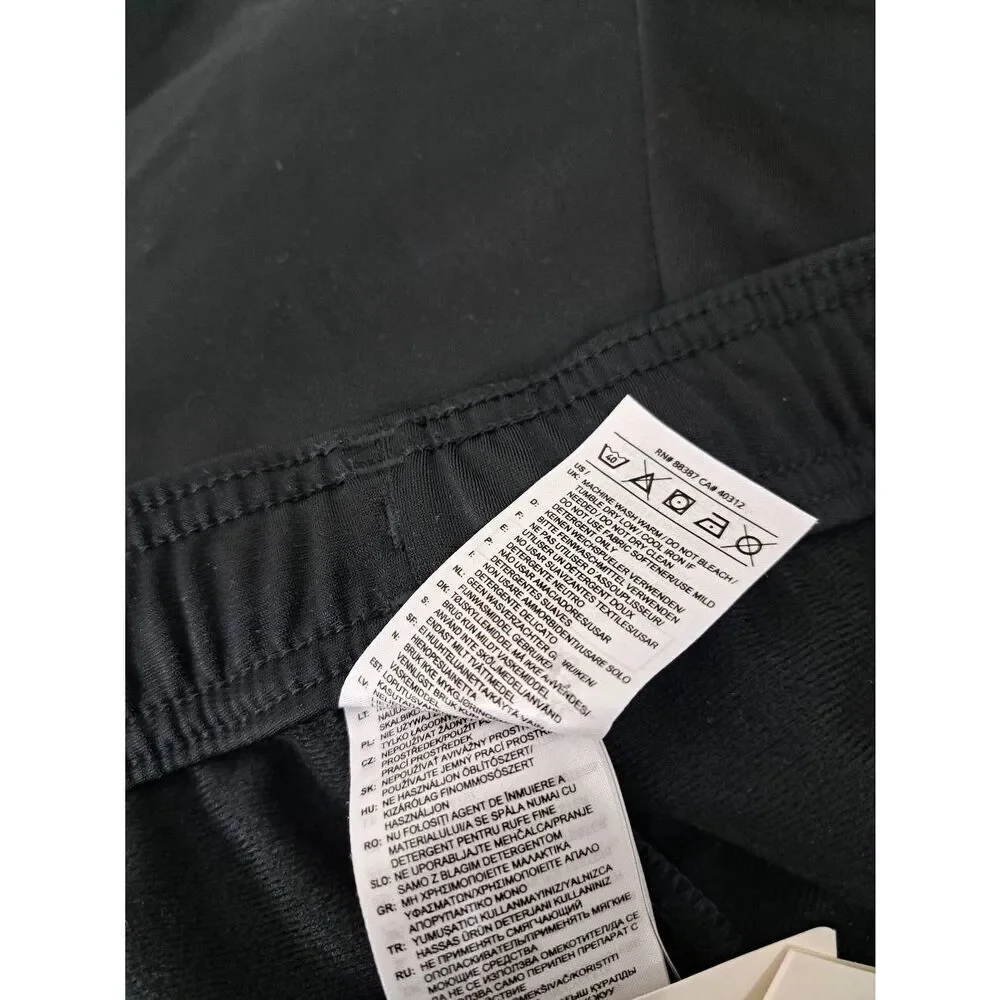 Adidas Mens 3xl sweatpants black white straight leg lounge wear Activewear